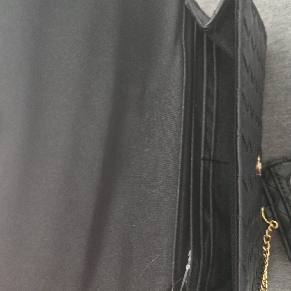 Woven Black Clutch with Gold Hardware - Picture 4 of 4